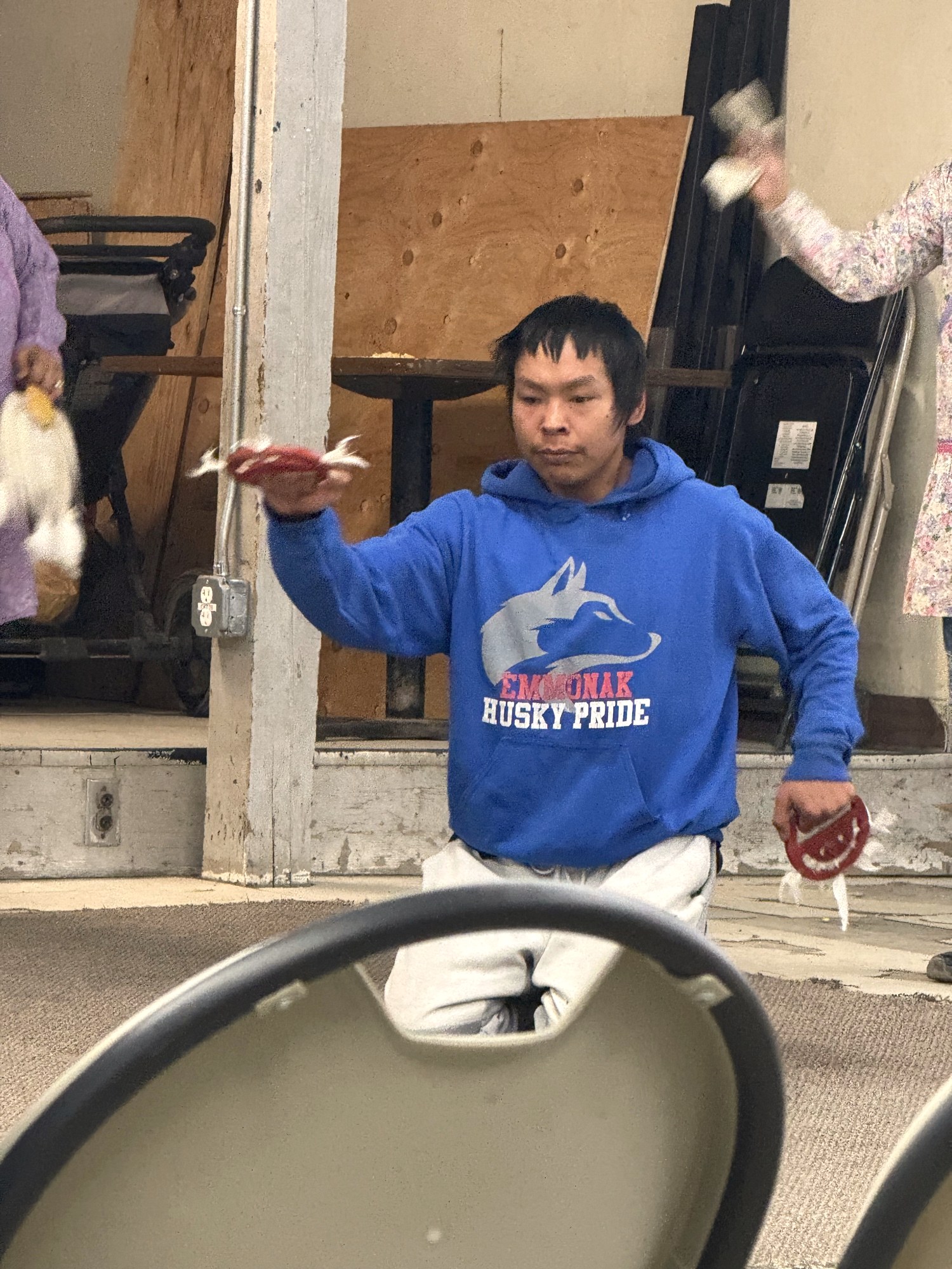 Living culture: Mid-dance · Emmonak Husky Pride